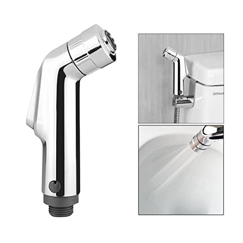 AOZBZ 2 Modi Toilette Bidet Handbrause Brause Bidet-Armaturen, Bidet Dusche Spritzgerät Spray WC Duschkopf Wasserhahn für Intimpflege Windeln mit Schlauch, T-Stück Winkelventil, Halterung Halter, Halter Haken - 3