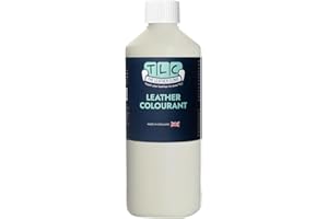 The Leather Clinic Colorante per la pelle | Vernice per la riparazione della tintura in pelle | Ricolora mobili, divani, seggiolini auto (crema chiara, 250 ml)