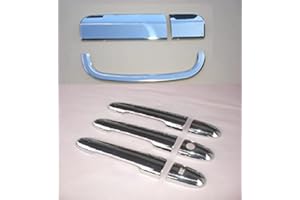LUPSTY compatibili con Mercedes Vito W639 2003-2014 Copri Maniglia della Porta + Set di sblocco del Bagagliaio in Acciaio Inossidabile, per 3 Porte