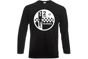 TREND GEAR 2 Tone Records The Specials Long Sleeve T-Shirt Ska 2 Tone Records Music Tee Mens Funny Gift Gym Joke Gift Christmas for Men Present Thermal Sweatshirt