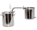 Mejor calidad alcohol 25L inoxidable Alcohol Distiller comestibles Pure agua destilada equipo de preparación del hogar