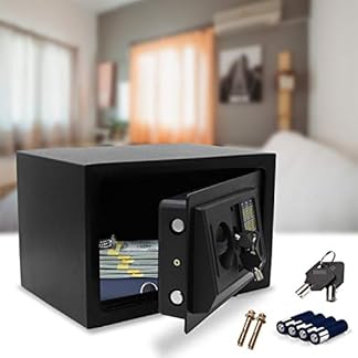 En Negro Pequena Caja Fuerte De Pared Con Cierre Digital Schramm