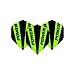 Produktbild Super Dick grün & schwarz standard dart flights - 3 sets pro pack (9 flights ingesamt) & Red Dragon Checkout Card