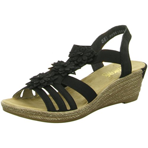 Preisvergleich Produktbild Rieker Damen Sandaletten 62461-00 Schwarz 276931