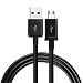 Produktbild IMJONO V8 1m Standard Schnittstelle USB Daten Kabel für Samsung Galaxy s7 Rand (Schwarz)