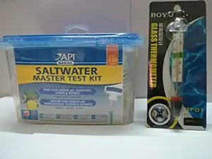 API Saltwater Master Test Kit - Sai Aqua World - Exp - 12/2023 + 1 Unit Free BT-01 Thermometer