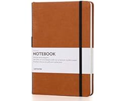 Dotted Journal/Notebook - A5 Hardcover Dot Grid Notebook with Pen Loop - Premium Thick Paper - Page Dividers Gifts - Lemome