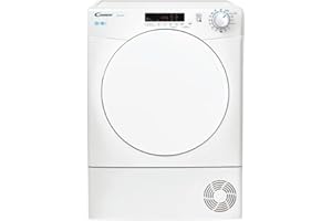 Candy CSEC8DF80 8Kg Freestanding Condenser Tumble Dryer, Sensor Dry, 4 Dryness Levels, 14 Programmes, White