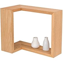 Eckregal Holz Hängend