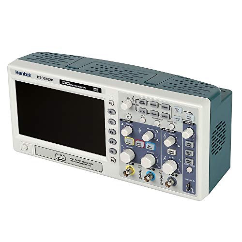KKmoon Dso5102P Osciloscopio de Almacenamiento Digital Certificado 2Ch 100Mhz 1Gs 7 