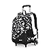Produktbild ZQ Rucksack mit Rollen, für Jungen und Mädchen, wasserdicht, mit 6 Rollen, für Schulranzen, Kinder, Büchertaschen, Räder, für Elementary (7-16 Jahre), Schwarz