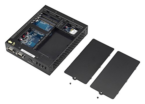 SHUTTLE Barebone XPC slim DS57U Intel i5-5200U HDMI DP 6.4cm Schacht HDD/SSD 2XUSB-3.0 4XUSB-2.0 2XCOM passive Kuehlung schwarz - 8