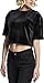 Produktbild Urban Classics TB1729 Damen Ladies Velvet Short Kimono Tee T-Shirt,, per pack Schwarz (black 7), X-Small (Herstellergröße: XS)