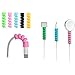 Price comparison product image Cable cord protector, original Lightning cable protector Saver, Flexible Silicone Apple Original Protector, Mouse Cable Protector, Headphone cable protector with 15 Packs, Suit for All Cell Phones