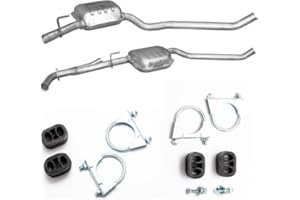 POLMOSTROW Auspuff 2x MITTELSCHALLDÄMPFER links/rechts + Montageware Ersatzteil (siehe Artikelbeschreibung) (passend für das angegebene Fahrzeug ,siehe Artikelbeschreibung)