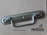 ohne Schrauben Hettich 2 Stück Kistengriff, 32 x 162 mm, Stahl verzinkt, ohne Schrauben, 9130579