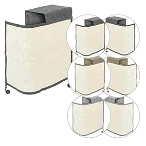 Navaris rascador para Gatos – Protector para Esquina de sofá o sillón – Afilador de uñas de sisal para Mascotas – para el Lado Derecho del Mueble
