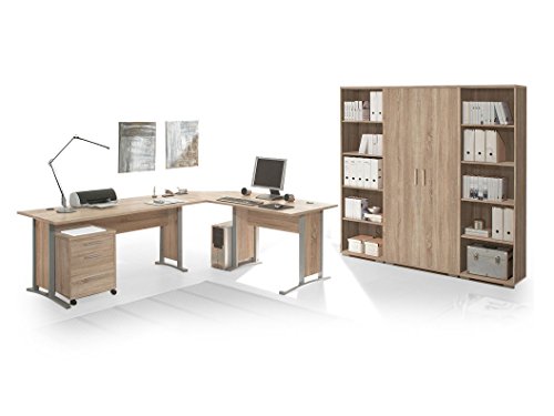 OFFICE LINE Heimbüro 7-tlg. Eiche Sonoma Dekor - 2