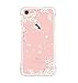 Price comparison product image iPhone 7 Case, iPhone 8 Case, UCMDA Slim Clear Soft Silicone Gel Protective Case [Drop Protection], 4 Corner Airbag Shockproof Bumper Case Cover for Apple iPhone 7 iPhone 8 - White Sakura
