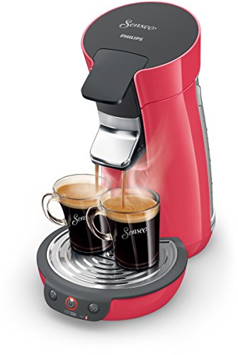Senseo HD7825/82 Viva Café Kaffeepadmaschine (1 – 2 Tassen gleichzeitig) rot - 3