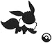 Produktbild Wandaufkleber Pokemon Eevee Evoli Wand Sticker