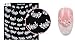 42 Nail Art Stickers Decals Transfers White Rose Roses Flowers Rhinestone NEW
