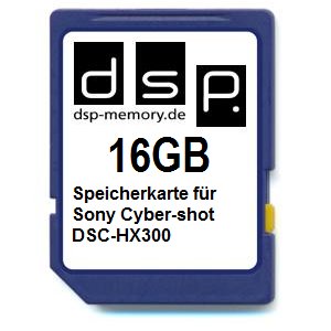DSP Memory Z-4051557380578 16GB Speicherkarte für Sony Cyber-shot DSC-HX300