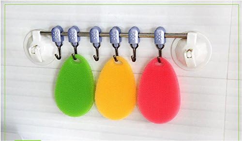 yue-éponge Silicone Multifunctional Kitchen Scouring Sponge Brush Sponge Antibacterial
