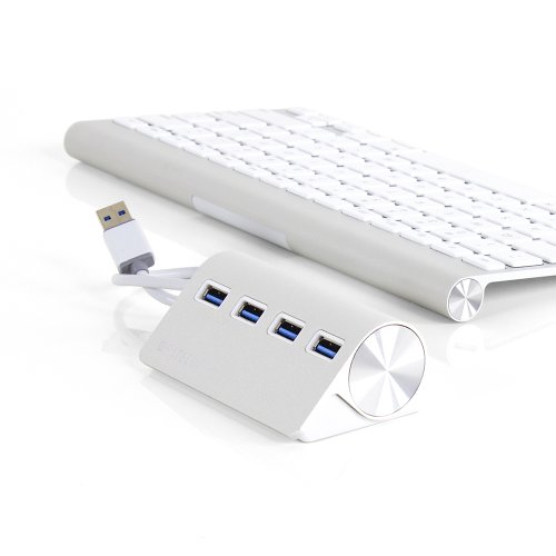 Satechi USB 3.0 Premium Aluminium Hub mit 4 Anschlüssen für iMac, MacBook Air, MacBook Pro, MacBook, MacMini, PCs und Laptops V.1 - 3