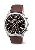 Boccia Herren-Armbanduhr Chronograph Quarz Leder 3757-01