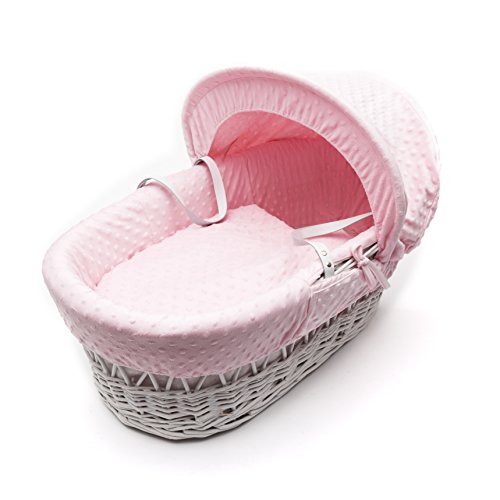 Pink Dimple Moses Basket Dressings only(Basket not included)