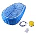 Produktbild Baby Pool Aufblasbare Quadratische Bad Grün/Blau PVC Für 3-6 Jahre Altes Kind Verdickung Badewanne Kinder Schwimmbad