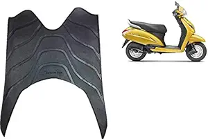 SCORIA Scooter Foot Mat Black Floor Mat for Honda Activa 3G/ 4G/ 5G