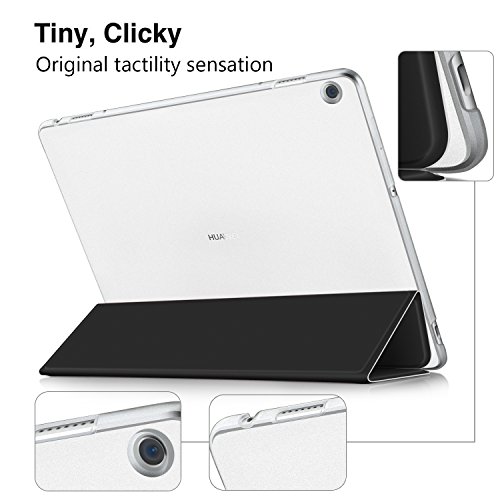 IVSO hochwertiges PU Leder Etui hülle Tasche Case – mit Standfunktion, super 360° Anti-Wrestling, ist für Huawei MediaPad M3 Lite 10.1 Tablet-PC perfekt geeignet (Schwarz) - 8