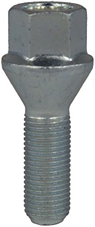 EvoCorse Lug bolt M14x1.25, Key 17, length 51 mm, White zinc plating finish, 4 pcs