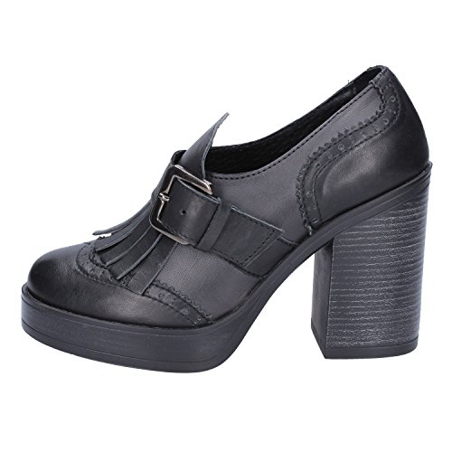 BOLLICINE Mocasines Mujer Cuero Gris 38 EU