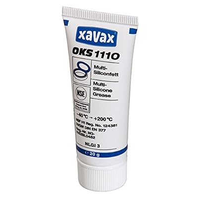 Xavax Graisse de silicone multi OKS 1110 pour l'entretien des machines à café, des robinets et des joints, qualité alimentaire, transparent, 20 g