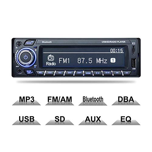 Preisvergleich Produktbild QLPP Auto MP3-Player-Unterstützung Audiokabel Bluetooth-Eingang Wiedergabe Radiofunktion Großes Display