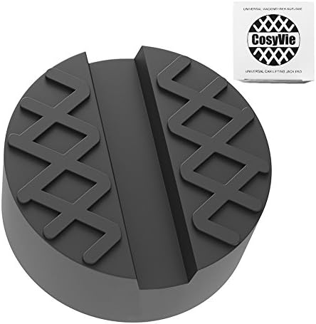 CosyVie Jack Pad, Universal Slotted Frame Rubber Jack Pad Premium Quality Protect Car from Scratches (65mm X 35mm) (Black)