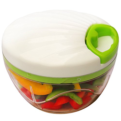 Maxitwist Obst- und Gemüseschneiderset mit 3 Klingen- und Schneebeseneinsatz - 7