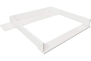 PuckDaddy Marius | Table à Langer Compatible avec Les commodes IKEA Hemnes|Table à Langer avec revêtement en Bois MDF Blanc | Table à Langer Premium avec matériel de Fixation pour Montage Mural