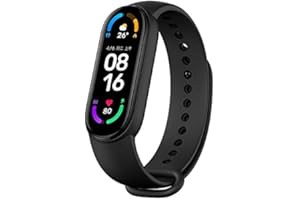 ‎XIAOMI Xiaomi Mi Band 6 Smartwatch, 3,9 cm (1,56 Zoll) AMOLED-Display, Schlafüberwachung, Übungs-Tracker, Bluetooth, wasserdicht, globale Version