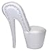 Produktbild Casa Padrino High Heel Sessel mit Dekosteinen Silber Luxus Design - Designer Sessel - Club Möbel - Schuh Stuhl Sessel