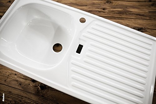 Rieber Einbauspüle E 86 K links, weiß, 72010902 - 2