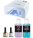 Mylee 36W UV lamp with Bluesky Top + Base coat and Gellux Prep + wipe and remover
