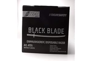 ‎TATTOO [INKGRAFIX] PIERCING NITRAS BLACK BLADE 100 RASIERER Schwarz - INKgrafiX® Deutschland - PROFI STUDIO IG04864 Einwegrasierer TATTOO PIERCING