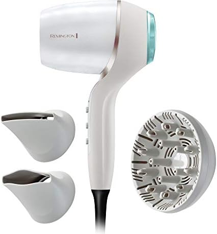 Remington Asciugacapelli Motore Digitale 2400W, Idratante Hydracare sensor, 160Km/h, Protezione calore, 3 Accessori, Hydraluxe Pro, EC9001
