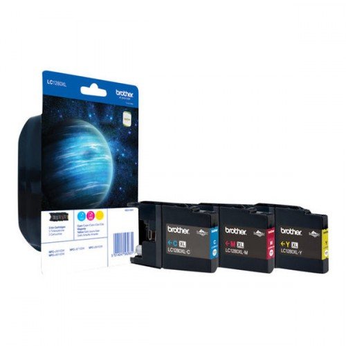 BROTHER LC1280XLRBWBPDR Rainbowpack cyan.magenta,gelb MFCJ5910DW MFCJ6510DW MFCJ6710DW MFCJ6910DW