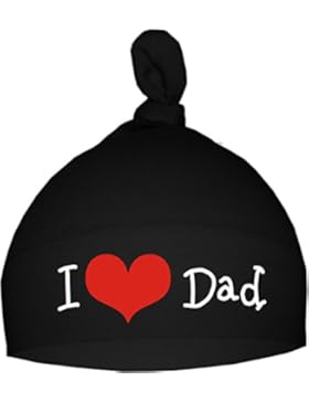 Baby Mütze I love Dad / in 10 Farben und 2 Größen