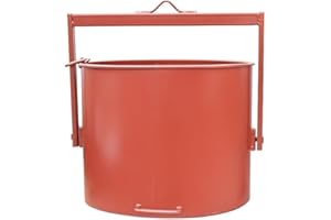 FERRI GROUP Secchio per montacarichi, Made in Italy - secchione in lamiera per Paranco, Portata – secchio Porta Attrezzi da Lavoro per Uso in Cantiere Edile o Domestico Resistente agli Urti (90LT)